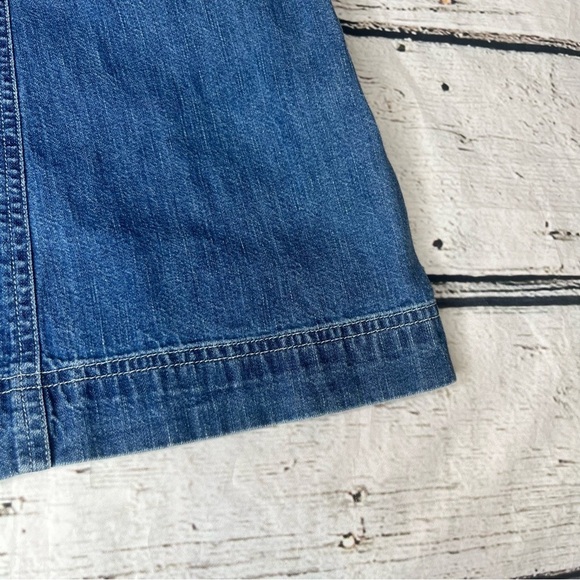 Lauren Ralph Lauren A-Line Denim Skirt Size 8P - Picture 7 of 9